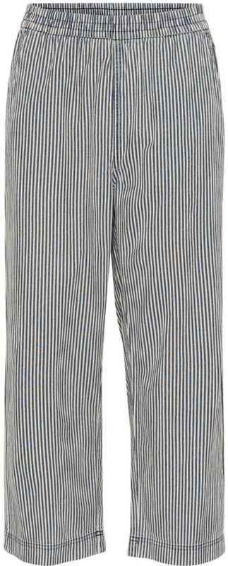 Kaffe - KAnaya - Capri Broek - Nachtblauw/Wit - Gestreept - Loosefit - High Waist