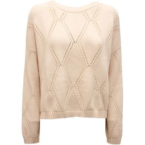 Max Mara, Dames, Truien, Beige, Maat: L Katoen,