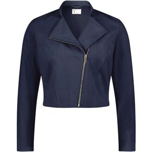 vera mont, Dames, Jassen, Blauw, Maat: 2XL Leer,
