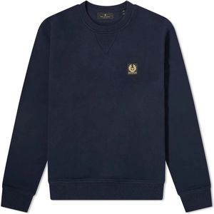 Belstaff, Dames, Sweatshirts & Hoodies, Blauw, Maat: L Katoen,