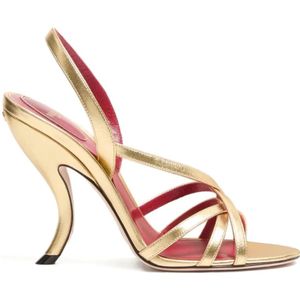 Valentino Garavani, Dames, Schoenen, Geel, Maat: 37 EU Leer,
