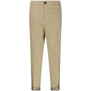 Burberry, Heren, Broeken, Beige, Maat: M