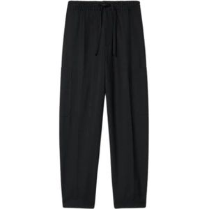 Kenzo, Heren, Broeken, Zwart, Maat: M Wol,
