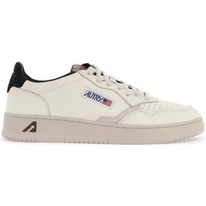 Autry Geperforeerde Leren Lage Sneakers , White , Heren , Maat: 40 EU