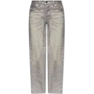 Diesel, Dames, Jeans, Grijs, Maat: W30 Katoen,
