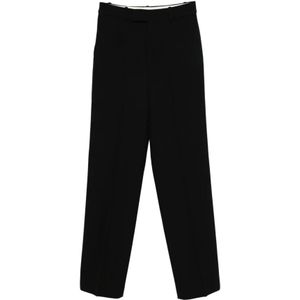 Róhe, Dames, Broeken, Zwart, Maat: 36 EU Leer,