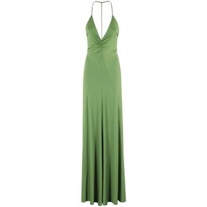 Victoria Beckham, Dames, Jurken, Groen, Maat: XS Jersey,
