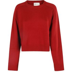 Loulou Studio, Dames, Truien, Rood, Maat: M Wol,