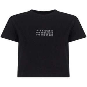 MM6 Maison Margiela, Dames, Tops, Zwart, Maat: M
