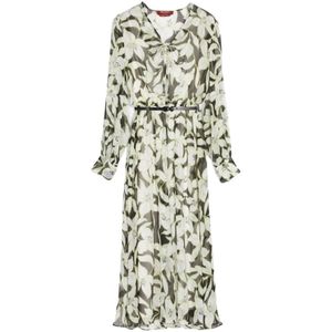 Max Mara, Dames, Jurken, Groen, Maat: 2XS Zijde,