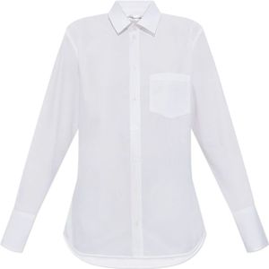Victoria Beckham, Dames, Blouses & Shirts, Wit, Maat: XS Katoen,