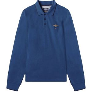 Aeronautica Militare, Heren, Tops, Blauw, Maat: S
