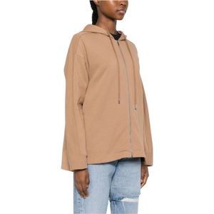 Max Mara, Dames, Sweatshirts & Hoodies, Bruin, Maat: XS