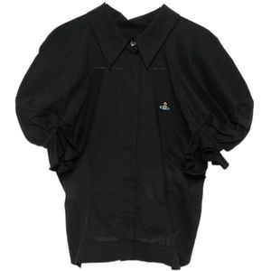 Vivienne Westwood, Dames, Blouses & Shirts, Zwart, Maat: XS