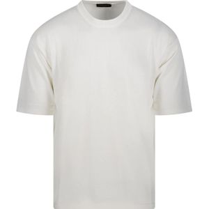 Roberto Collina, Heren, Tops, Wit, Maat: XL Katoen,