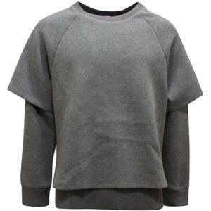 Neil Barrett, Heren, Sweatshirts & Hoodies, Grijs, Maat: M Jersey,