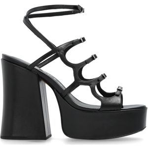 Marc Jacobs, Dames, Schoenen, Zwart, Maat: 41 EU Leer,