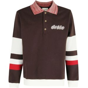 Drole de Monsieur, Heren, Tops, Bruin, Maat: M