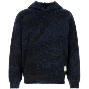 Emporio Armani, Heren, Sweatshirts & Hoodies, Blauw, Maat: M Katoen,