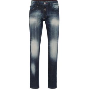 Philipp Plein, Heren, Jeans, Blauw, Maat: W32 Denim,