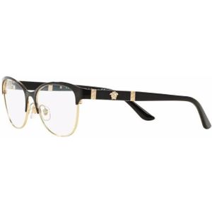 Versace - VE1233Q - Optische Monturen - Zwart - Metaal - Geometrisch