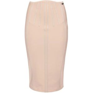 Elisabetta Franchi, Dames, Rokken, Roze, Maat: XS Vinyl,