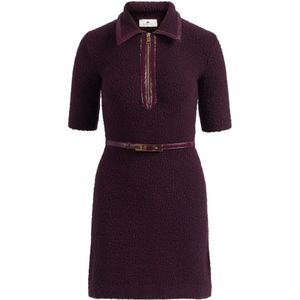 Elisabetta Franchi, Dames, Jurken, Rood, Maat: S