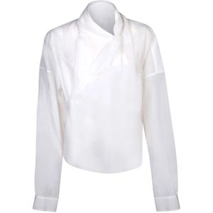 Quira, Dames, Blouses & Shirts, Wit, Maat: XS Katoen,