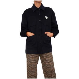 Liu Jo, Dames, Jassen, Blauw, Maat: S Wol,