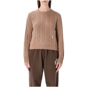 Sporty & Rich, Dames, Truien, Beige, Maat: L Wol,