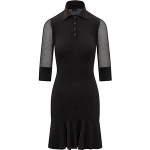 Off White, Dames, Jurken, Zwart, Maat: 2XS Viscose,