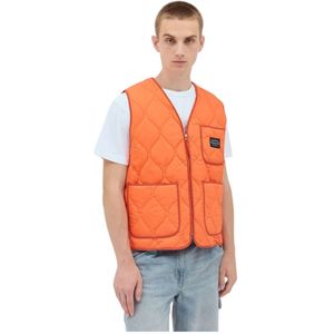 Awake NY, Heren, Jassen, Oranje, Maat: S Nylon,