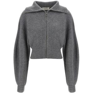 Sportmax, Dames, Truien, Grijs, Maat: S Wol,