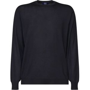 Fedeli, Heren, Truien, Zwart, Maat: L Wol,