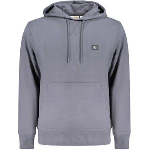 Calvin Klein, Heren, Sweatshirts & Hoodies, Blauw, Maat: L Katoen,