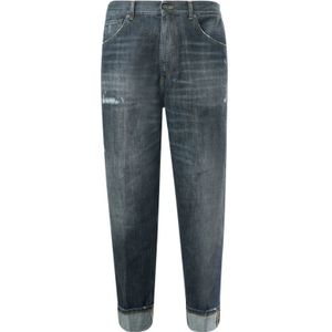 Dondup, Heren, Jeans, Blauw, Maat: W33 Katoen,