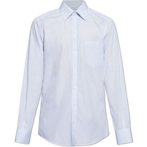 Dolce & Gabbana, Heren, Overhemden, Blauw, Maat: M Katoen,