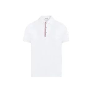 Moncler Polo Hemden , White , Heren , Maat: L
