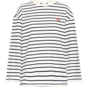 ICHI Shirt 'IHXNYLA'  zwart / wit