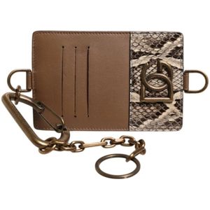 Dolce & Gabbana, Dames, Accessoires, Bruin, Maat: ONE Size Leer,