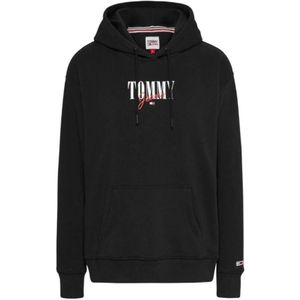 Tommy Hilfiger, Dames, Sweatshirts & Hoodies, Zwart, Maat: XS