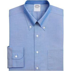 Brooks Brothers, Heren, Overhemden, Blauw, Maat: 4XL Katoen,