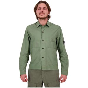 C.p. Company, Heren, Overhemden, Groen, Maat: S Katoen,
