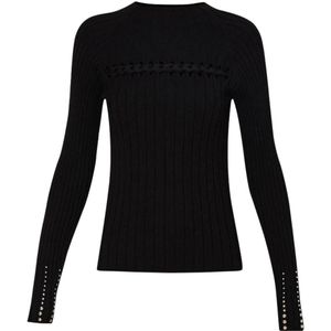 Liu Jo, Dames, Truien, Zwart, Maat: XL Viscose,