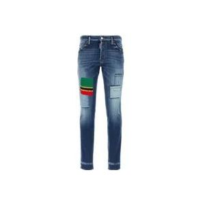 Dsquared2 Stretch Denim Slim-Fit Jeans , Blue , Heren , Maat: M