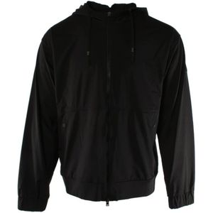 Herno, Heren, Sweatshirts & Hoodies, Zwart, Maat: XL Polyamide,