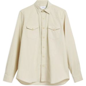 Lardini, Heren, Overhemden, Beige, Maat: M Katoen,