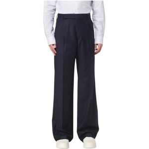 Emporio Armani, Heren, Broeken, Blauw, Maat: 2XL Wol,