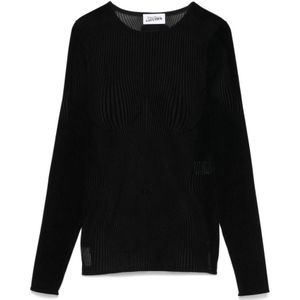 Jean Paul Gaultier, Dames, Tops, Zwart, Maat: S