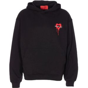Vision OF Super, Heren, Sweatshirts & Hoodies, Zwart, Maat: S Katoen,